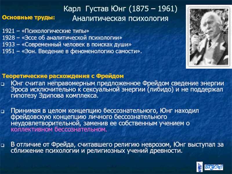 Теория личности юнга. комплексы. архетипы.