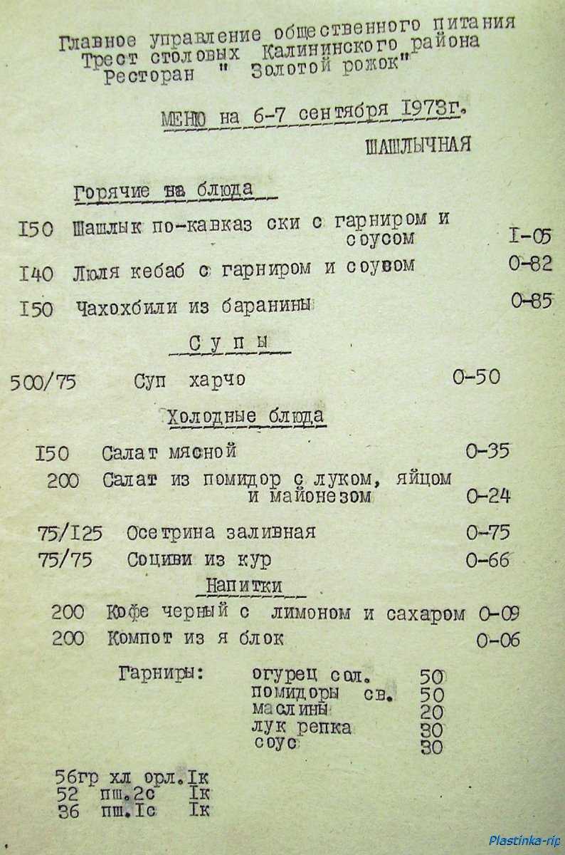 Рестораны и советские столовые: меню, цены и факты Самое интересное об общепите СССР со времен Сталина