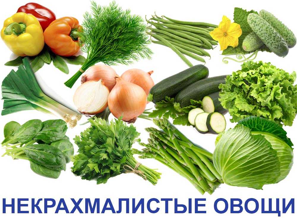 Некрахмалистые овощи: список для похудения