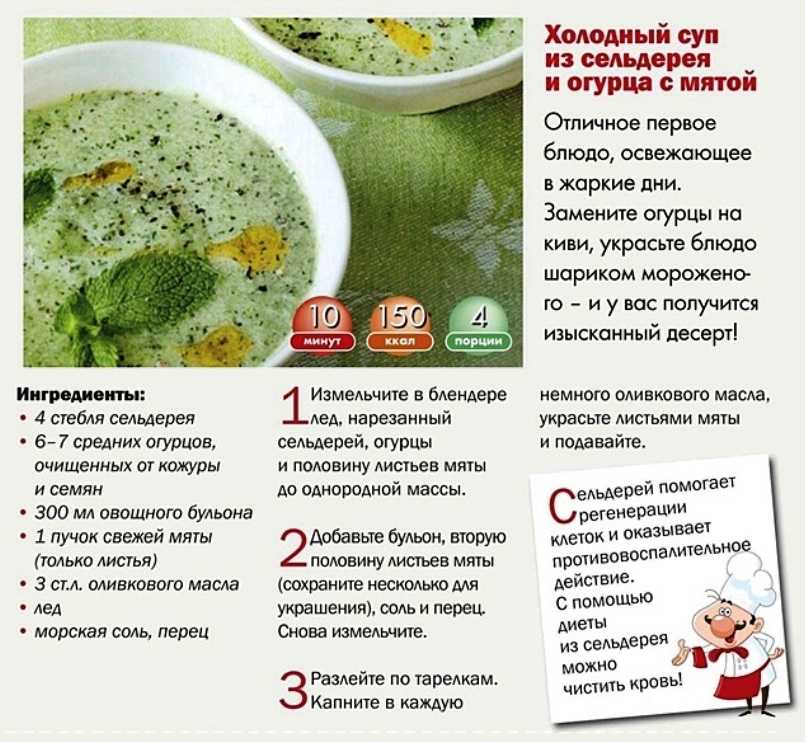Диета на сельдереевом супе: подробное меню на 7 и 14 дней для эффективного похудения, рецепт супчика