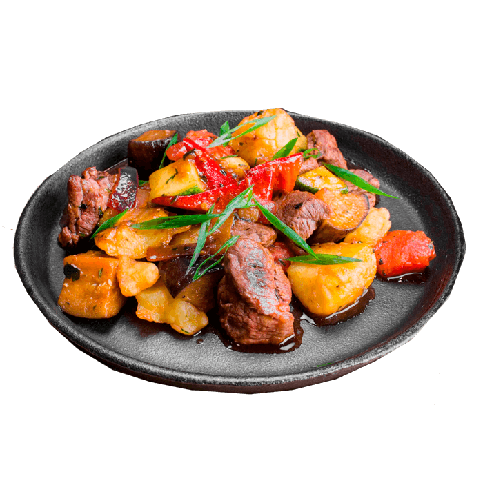Жаркое из говядины с картошкой