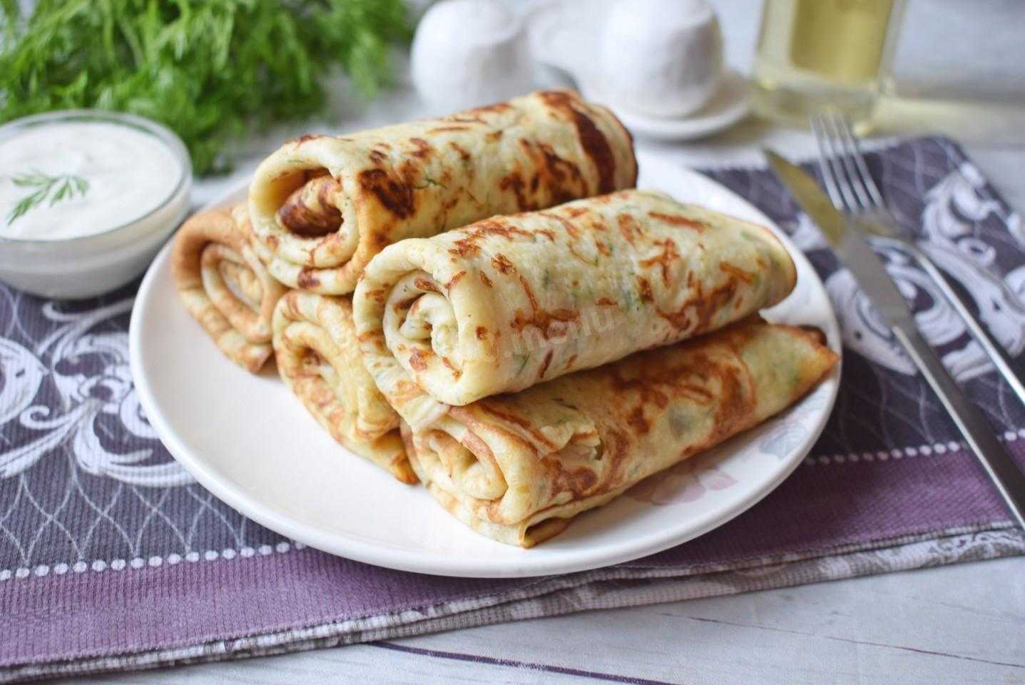 Несладкие начинки для блинов — самые простые и вкусные рецепты