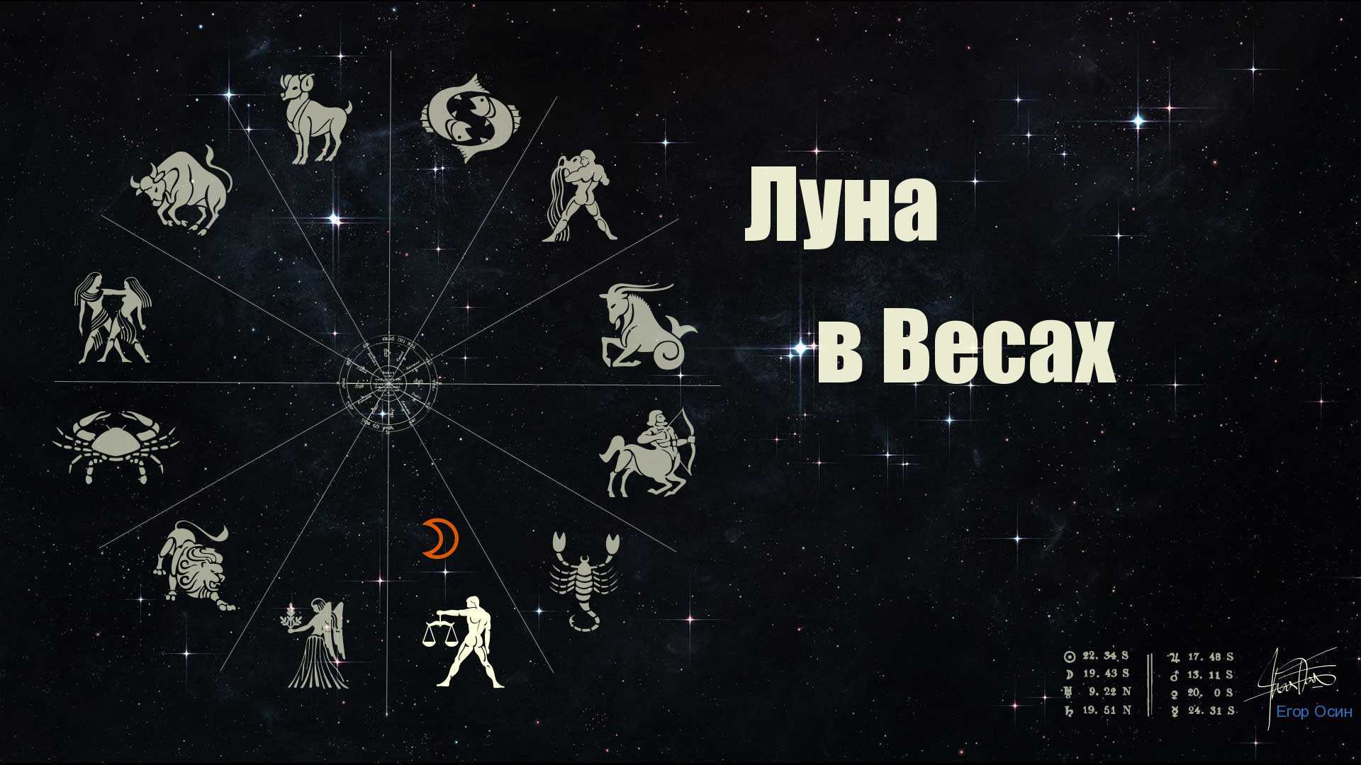 Луна в весах в гороскопе у женщин и мужчин: значение